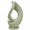 WHITE AND BALCK, variant on DBOZE Modern Abstract Sculpture Vase Decor, 9.8 Inch Decorative Bud Vase for Single Stem Flower, Minimalist Contemporary Tabletop Art Accent for Living Room, Shelf, Coffee Table, Bedroom and Office