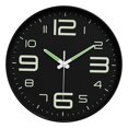 thumbnail image 2 of Lipstore Glow in The Dark Wall Clock 25cm Timepiece for Living Room Office Decoration Style B, 2 of 8