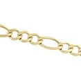 thumbnail image 4 of 14K Yellow Gold 12mm Solid Plain Figaro Link Bracelet Lobster Clasp 9 Inch, 4 of 7