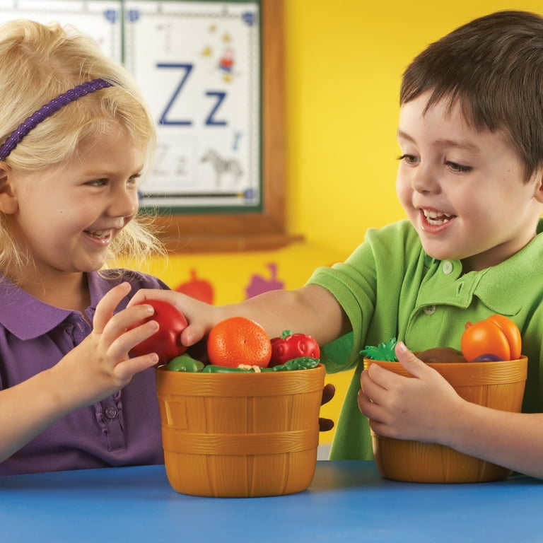 Learning Resources New Sprouts Bushel of Fruit, Play Food, Ages 18