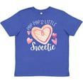 thumbnail image 3 of Inktastic Pop Pop's Little Sweetie with Pink Heart Cookie Youth T-Shirt, 3 of 5