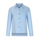 thumbnail image 3 of Camisa Fnochy con botones para mujer, informal, de manga larga o corta, holgada, de lino con cuello, blusa de trabajo, top de otoño con bolsillo, 3 of 7