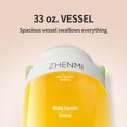 thumbnail image 3 of ZHENMI Portable Blender for Shakes and Smoothies, 33oz Personal Blender , BPA-Free, Cordless, Ice Crushing Blender for Travel, Gym, Home and Office, 3 of 9
