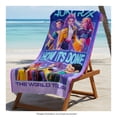 thumbnail image 4 of Toalla de playa Netflix Kpop Huntrix 70 cm x 140 cm morado, 4 of 4