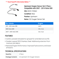 thumbnail image 2 of Upstream Oxygen Sensor Set 2 Piece - Compatible with 2007 - 2014 Volvo S80 2008 2009 2010 2011 2012 2013, 2 of 2