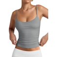 thumbnail image 1 of PINKMSTYLE Débardeurs Basiques pour Femmes à Encolure Dégagée Doublée Débardeurs Ajustables d'Été Sans Manches, 1 of 8