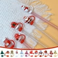thumbnail image 4 of Pekkaxy Christmas Straw Cover Lid for 30 40 oz Tumblers, Reusable Silicone Straw Topper, 4 of 8