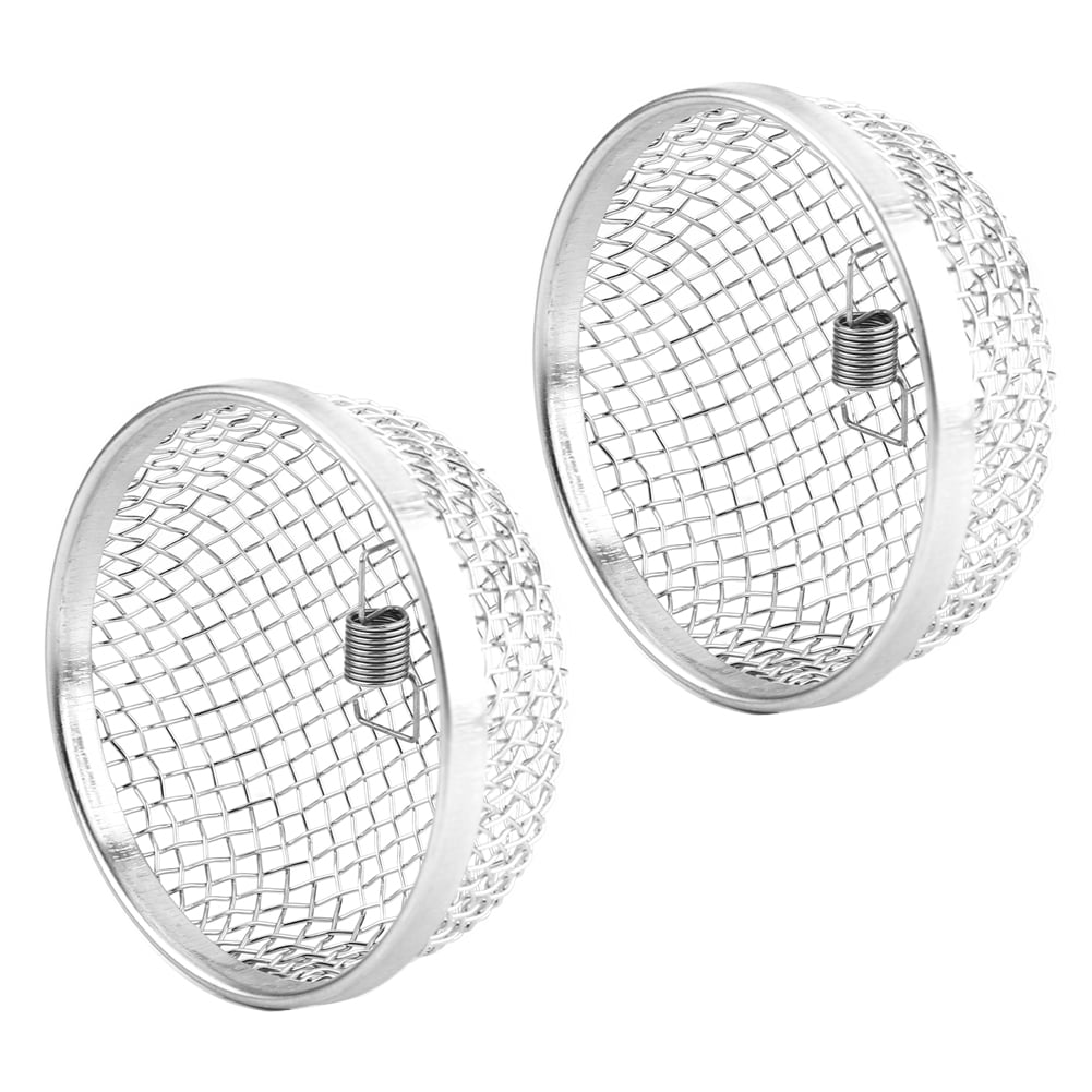 2pcs Stainless Steel Vent Bug Furnace Screen Cover for Trailer RV with Spring Fasteners Furnace Screen 