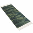 thumbnail image 2 of Green Forest Hallway Runner Rug 2x6ft,Pine Tree Summer Botanical Modern Art Washable Woven Living Room Bedroom Kitchen Bathrom Carpet with Tassels,Indoor Outdoor Throw Door Mat for Entryway, 2 of 5