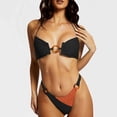 thumbnail image 4 of Sngxgn Women's High Cut String Bikini Set Swimsuits Bathing Suits 2 Piece(Black,S), 4 of 9