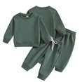 thumbnail image 3 of MXIEZI Newborn Boys Sweatshirt 2 Piece Outfits Baby Spring Fall Winter Clothes Long Sleeve T-Shirt Tops+jogger Pants Two Piece Set for Baby 0-24 Months, 3 of 9