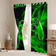 thumbnail image 3 of Homewish Game Console Black Out Curtains,Gamepad Gamer Curtains Pack of 2 (42x63 Each),Black Green Bedroom Curtains For Kids,Super Cozy Room Decor, 3 of 6