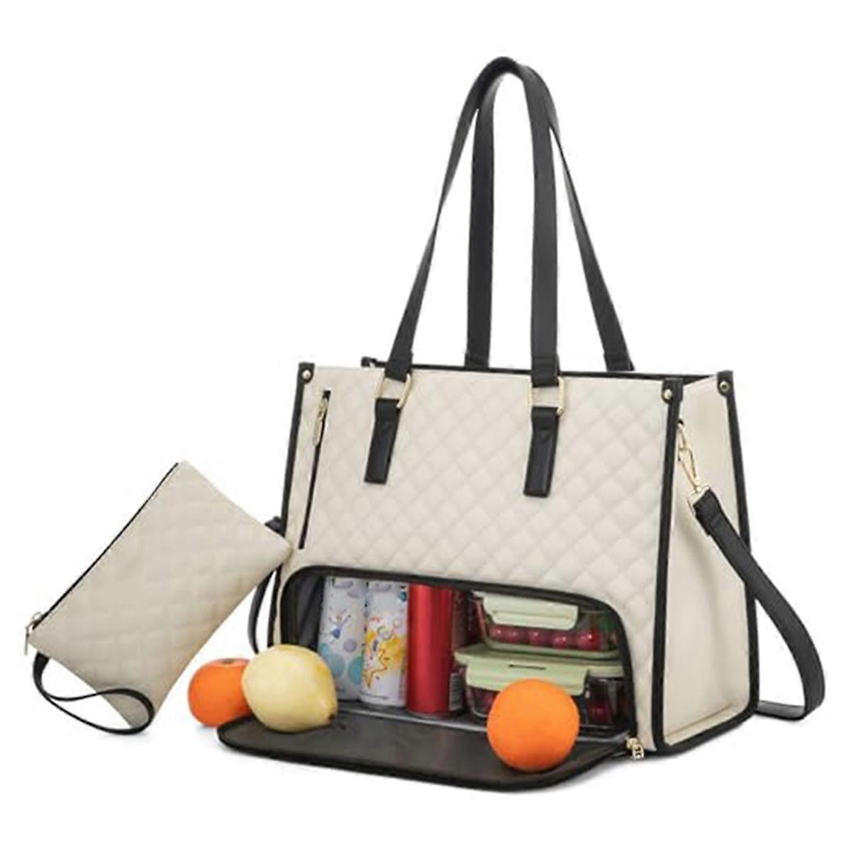 Sac Fourre-tout Professionnel Avec Compartiment à Déjeuner - Pour Femme, Infirmière, étudiante, Bureau