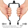 thumbnail image 3 of Soporte ajustable para pantalla de lámpara - Adaptador de base de luz Convertidor Juego de remates Soporte de piezas desmontables (Negro), 3 of 5