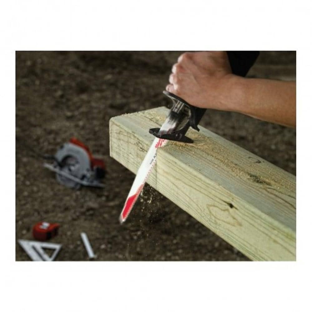 Milwaukee 48-00-5027 The Ax 12-Inch 5/8 Teeth Per Inch Super Sawzall Blade, 5 Pack