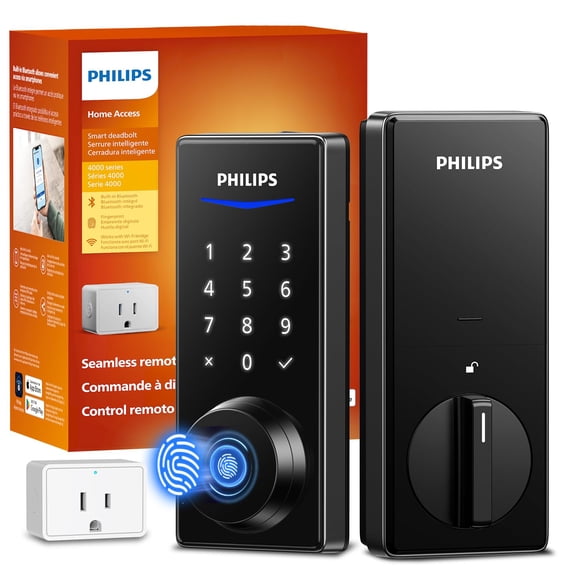 Open Box Philips Wi-Fi Smart Door Lock, Keyless Entry Door Lock with App Control