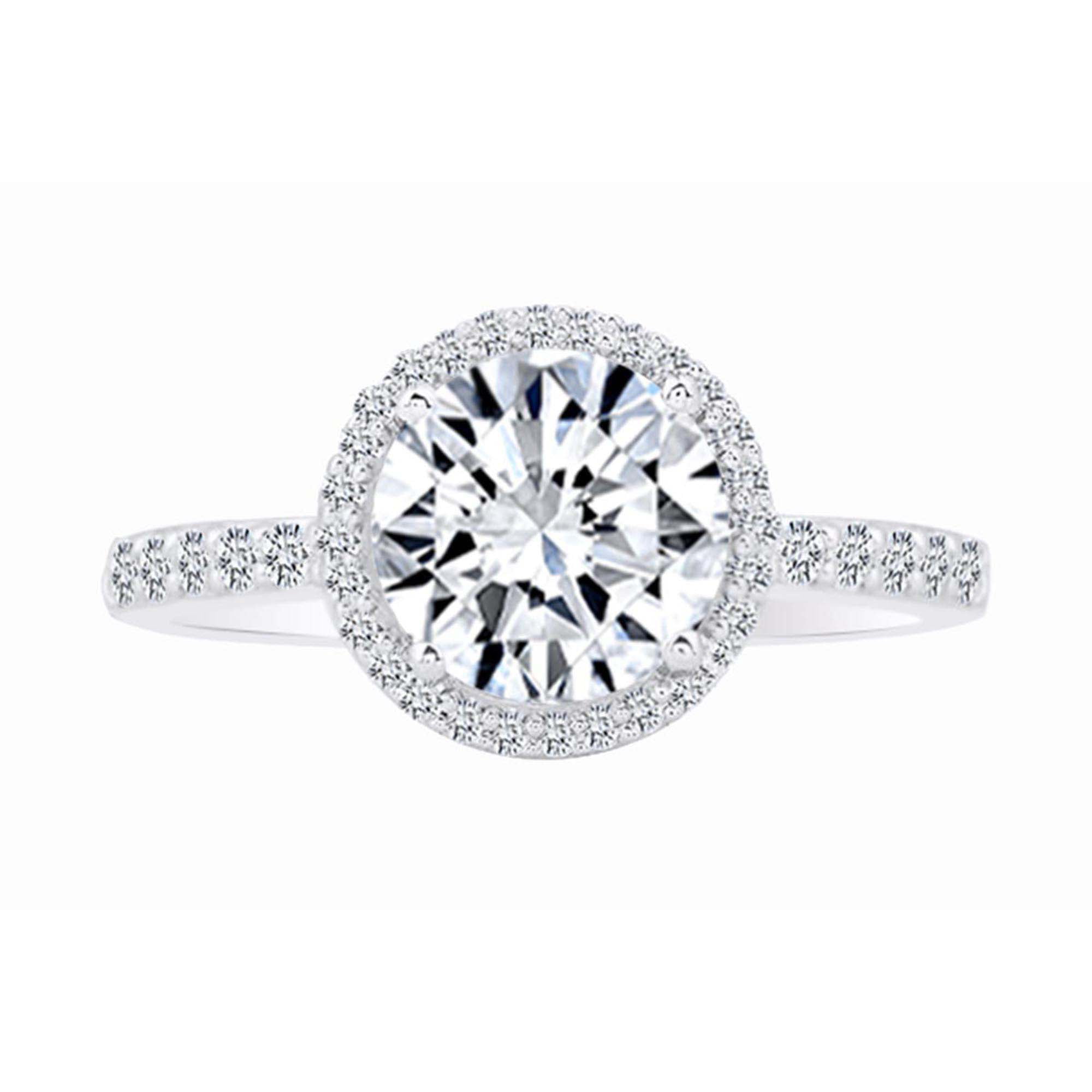 Solid 14k Vintage Style Semi Mount Diamond Engagement Ring Setting 0.31 CT 