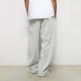 thumbnail image 5 of Men's Baggy Sweatpants Plain Fall Winter Elastic Waist Drawstring Loose Casual Pants Trousers with Pockets, 5 of 8