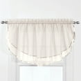 thumbnail image 2 of Belle Maison USA, LTD. Elegance Voile Layered Ascot Curtain Valance 60" x 24", 2 of 3