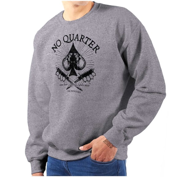 No Quarter Flag Mercy Defend Freedom Sweatshirt for Men or Women Brisco Brands S