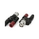 thumbnail image 2 of Adaptador de conector coaxial de 5 piezas BNC macho a dos jacks hembra de banana dual, 2 of 2