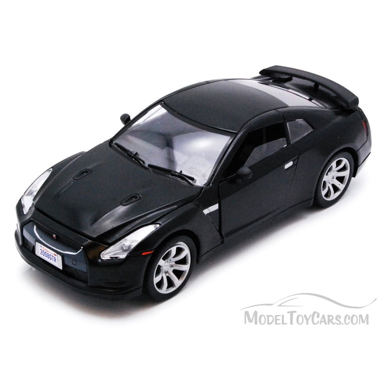 NISSAN ニッサン GTR Nissan GT-R, Black - Motormax 73384 - 1/24 scale Diecast Model Toy