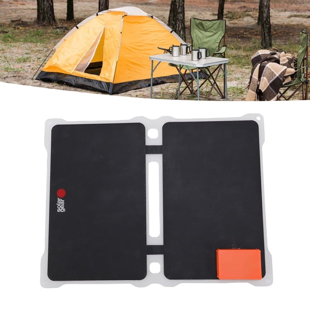 Solar Solar Panel 20W 2 Fold Double Sided ETFE Fast Charging Monocrystalline Silicon Solar Panel Charger for Camping Hiking