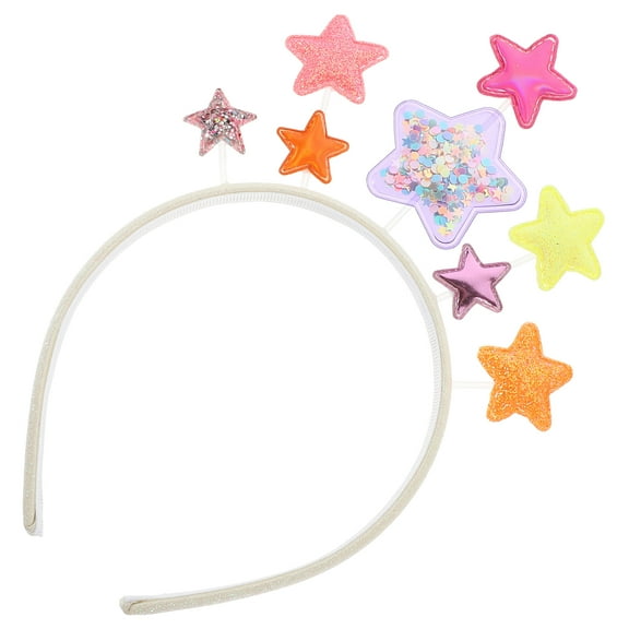 FRCOLOR Rave High -pointed Star Headband Party (white) Attractive Bride Miss