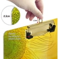 thumbnail image 4 of FMSHPON Sunflower Clipboard Hardboard Wood Nursing Clip Board and Pull for Standard A4 Letter 13x9 inches, 4 of 8