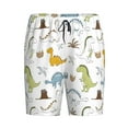 thumbnail image 4 of Wukai Dinosaur Men’s Short Pajama Pants With Pockets Soft Sleep Pj Shorts for Men-Large, 4 of 6
