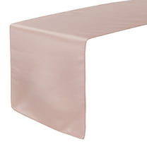 Your Chair Covers - 14 x 108 Inch L'amour Satin Table Runner Blush
