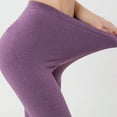 thumbnail image 2 of Aayomet Plus Size Leggings for Women Lined Waisted Women's High Elastic Warm Yoga Pants (Purple, XXXL), 2 of 5