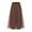 Khaki, variant on yillto Womens Maxi Skirt Mesh High Waist Layer Flowy Pleated Summer Long Skirts for Party Wedding