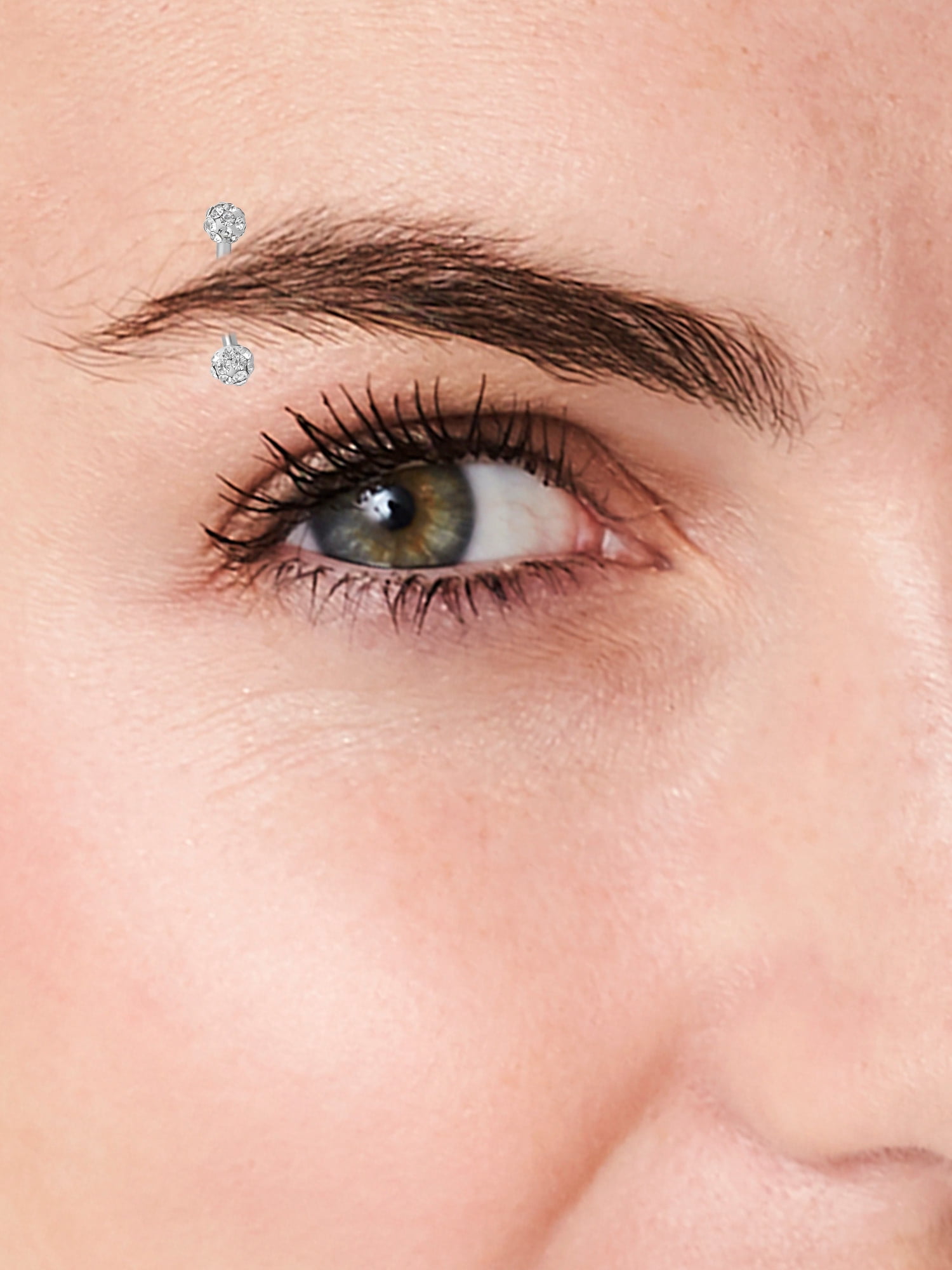 Body Jewelry Women's 16G Assorted Eyebrow Jewelry 4-Pack