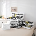 thumbnail image 6 of Homewish Rustic Farmhouse Horse 7-Piece Bedding Comforter Set,Classic Geometric Checkered King Bedding Sets,Watercolor Splatter Ink Bed Sheets For Boys Teens,Breathable Home Decor, 6 of 8