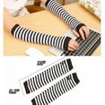 thumbnail image 6 of Arm Warmers Fingerless Gloves For Women Thumb Hole Stretchy Gloves Long  Leg Winter Warm Gloves 6 Pairs, 6 of 8