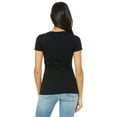 thumbnail image 2 of Ladies' Jersey Short-Sleeve Deep V-Neck T-Shirt, 2 of 3