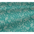 thumbnail image 5 of oneOone Cotton Jersey Teal Green Fabric Lace Floral Sewing Fabric By The Yard Printed Diy Clothing Sewing Supplies 58 Inch Wide, 5 of 6