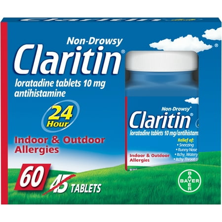 UPC 041100808332 product image for Claritin 24 Hour Non-Drowsy Allergy Tablets,10mg, 45+15 | upcitemdb.com