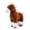 Dark Brown, variant on YIFAEUX Horse Doll 2026 Good Luck in Year of The Horse Doll High Simulation Russian War Horse Shape PP Cotton Filling Zodiac Pony Figurine