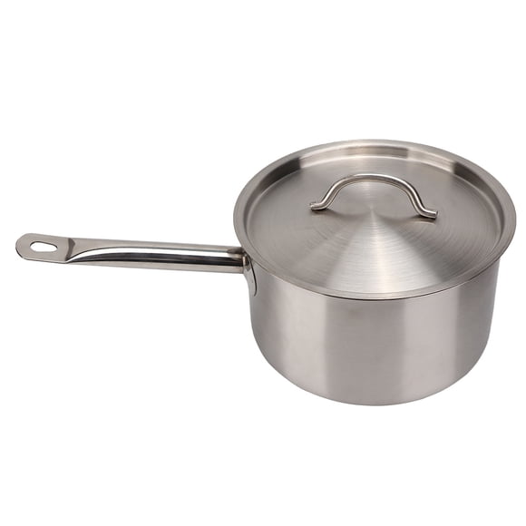 Casserole Acier Inoxydable Avec Couvercle Casserole de cuisine, marmite de cuisson à poignée unique en acier inoxydable de haute qualité MAGT avec couvercle