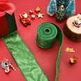 thumbnail image 6 of 2 Rolls 20 Yards Christmas Ribbon Metallic Glitter Ribbons for Gift Wrapping, Shiny Curling Wired Edge Ribbon for Christmas Tree Wreath DIY Crafts Home Party Holiday Decoration, 2.5" x 10 Yd x 2, 6 of 9