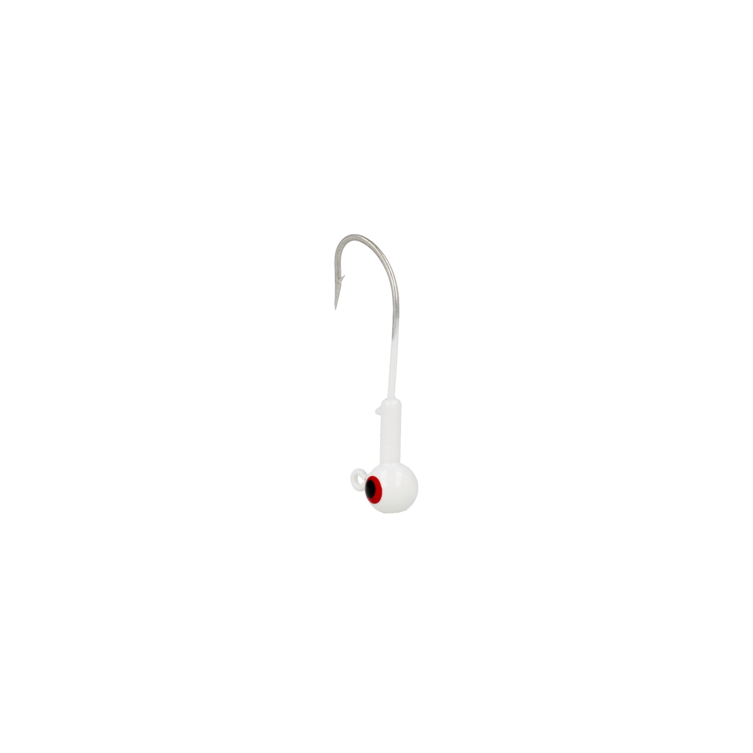 Eagle Claw Lazer Sharp Saltwater Ballhead Fishing Jig, White, 1/4 oz., SWBH14-1