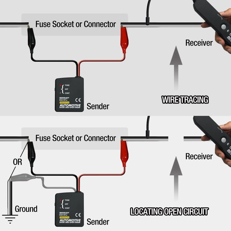 Allosun Automotive Voltage Probe, Open Short Finder, Wire Tracer