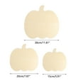 thumbnail image 3 of Hariumiu Decor Halloween Thanksgiving Wooden Pumpkin Pendant, DIY Writable Paintable Craft Ornament, Pumpkin Decoration for Halloween, 3 of 10