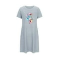 thumbnail image 5 of HaoXianJian Women's T-Shirt Nightgown Short Sleeve Sleepshirts Comfy Ladies Casual Cover Ups Nightdress, 5 of 7