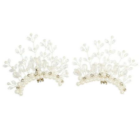 

Frcolor Shoe Clips Wedding Shoes Party Buckles Accessories Removable Decorations Pearl Buckle Elegant Clip Flowers Decorative