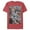Red Heather, variant on Men's Superman Hidden Hero Glimmer Graphic Tee Royal Blue Heather 2X Large