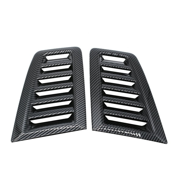 1 Pair Bonnet Vent ABS Carbon Fiber Replacement for Focus RS MK2 2004-2015