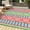 Green/blue/rose red/beige, variant on Large Reversible Waterproof Outdoor Patio Rug, Multiple Sizes 8×10 9×12 9×18 10×14 FT, UV Resistant Lightweight Plastic Area Mat Easy Clean for RV Camping Deck Porch Backyard Balcony
